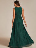 Stunning V-Neck Empire Waist Long Formal Evening Dress