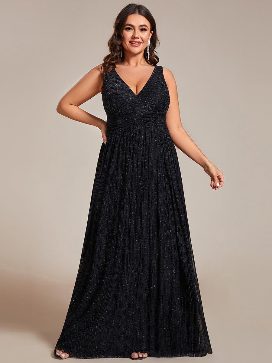 Stunning V-Neck Empire Waist Long Formal Evening Dress
