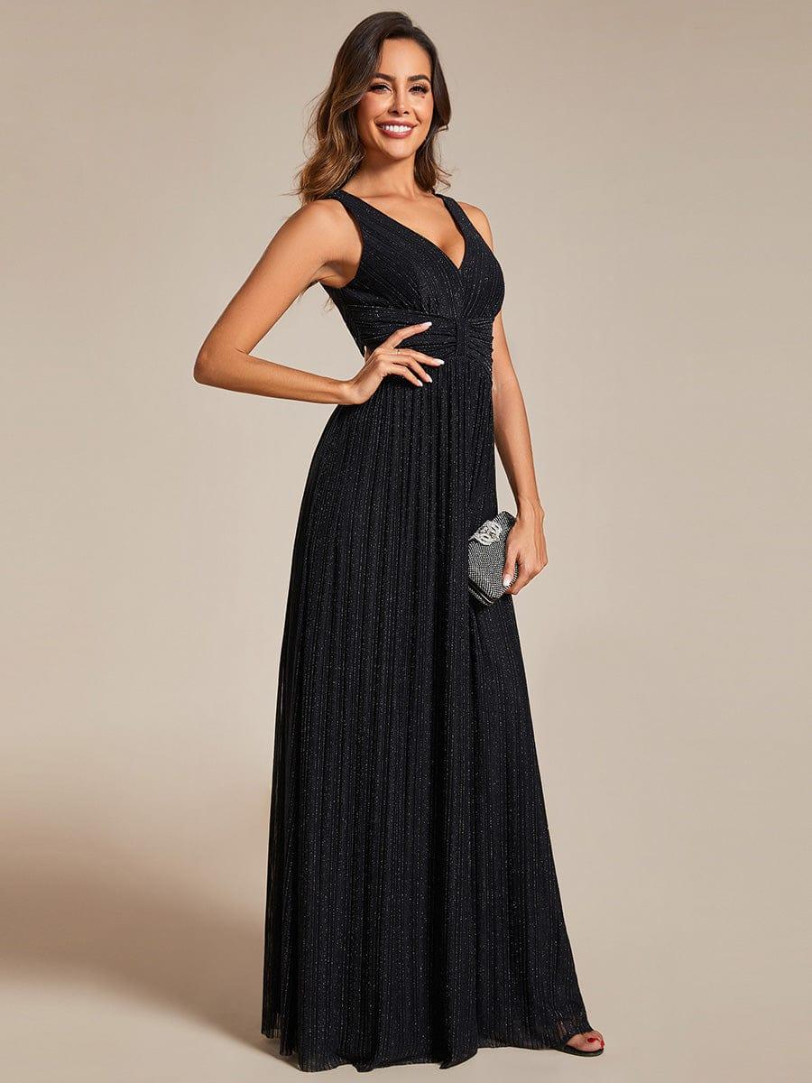 Stunning V-Neck Empire Waist Long Formal Evening Dress