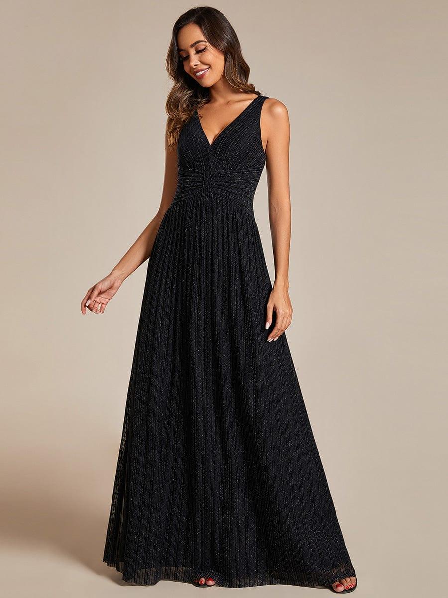 Stunning V-Neck Empire Waist Long Formal Evening Dress