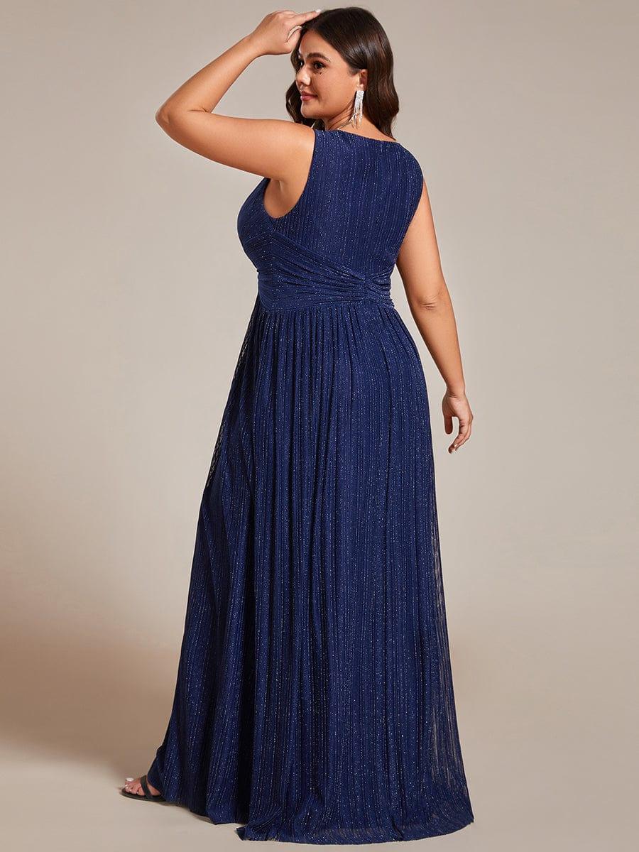 Stunning V-Neck Empire Waist Long Formal Evening Dress