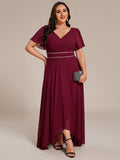 Plus Size Empire Waist Chiffon A-Line Formal Evening Dress