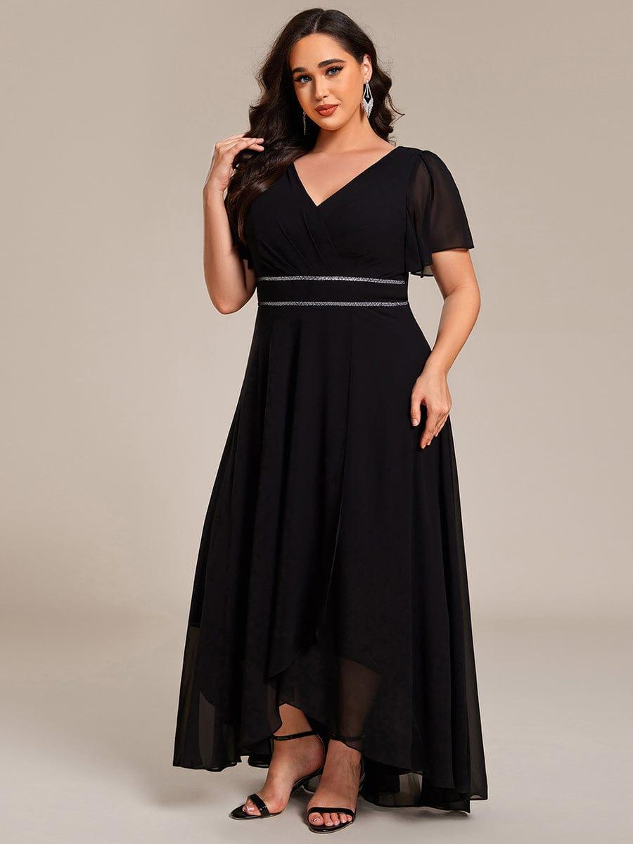 Plus Size Empire Waist Chiffon A-Line Formal Evening Dress