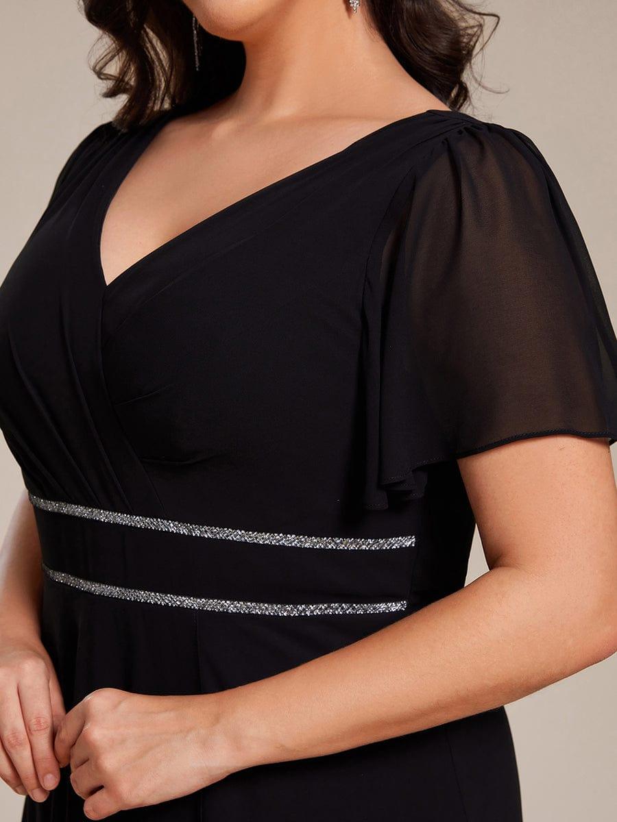 Plus Size Empire Waist Chiffon A-Line Formal Evening Dress