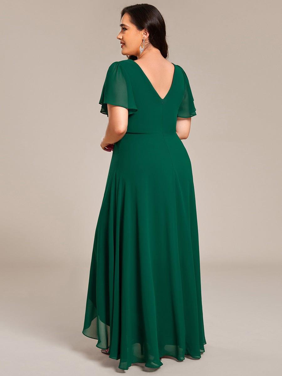 Plus Size Empire Waist Chiffon A-Line Formal Evening Dress