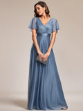 Sparkly Sequin Empire Waist A-Line Wedding Guest Dress Dress