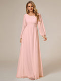Dark Green High Empire Waist A-Line Mother Dress