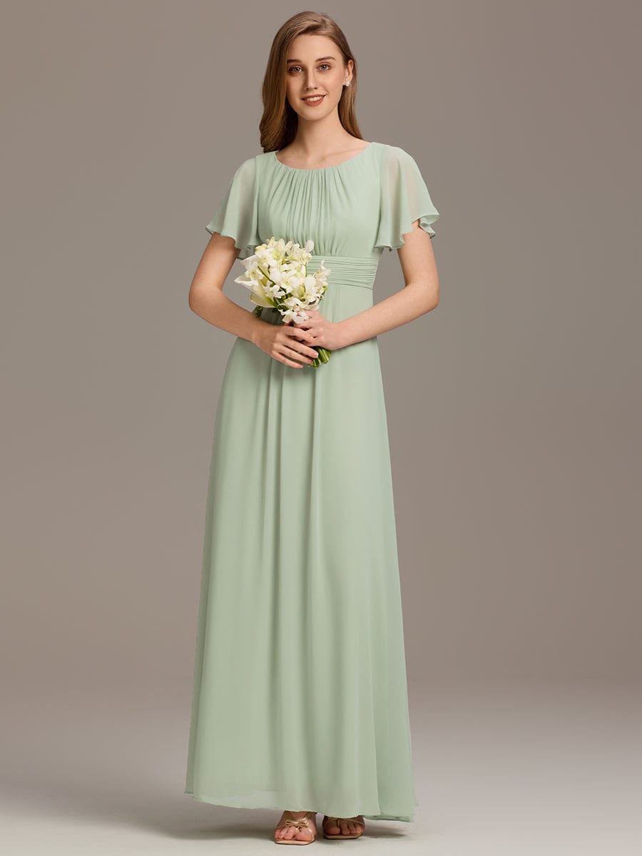 Formal Empire Waist A-Line Chiffon Bridesmaid Dress