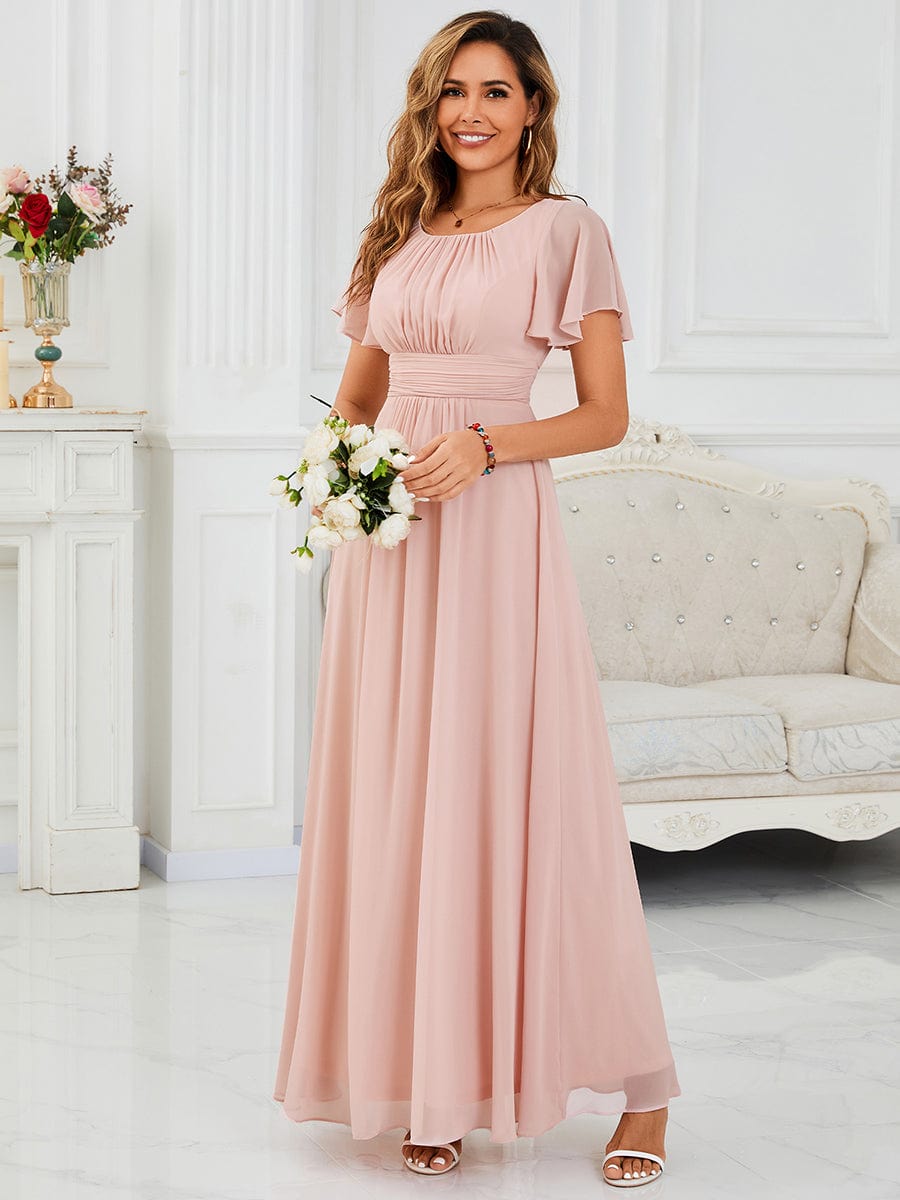 Formal Empire Waist A-Line Chiffon Bridesmaid Dress